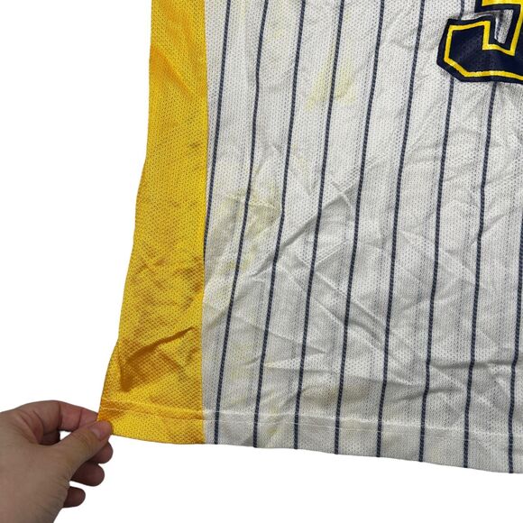 Champion VTG Y2K NBA Indiana Pacers Reggie Miller Swingman Jersey FLAW 40 Medium - Picture 4 of 9